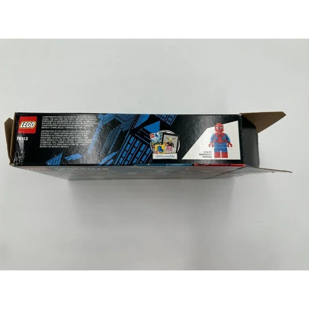 EMPTY BOX ONLY - LEGO 76113 Marvel Super Heroes Spider-Man Bike Rescue (235 pcs)